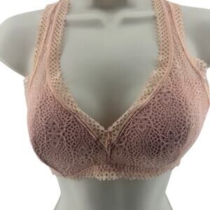 Victoria Secret Peach Lace Bralette Womens Medium